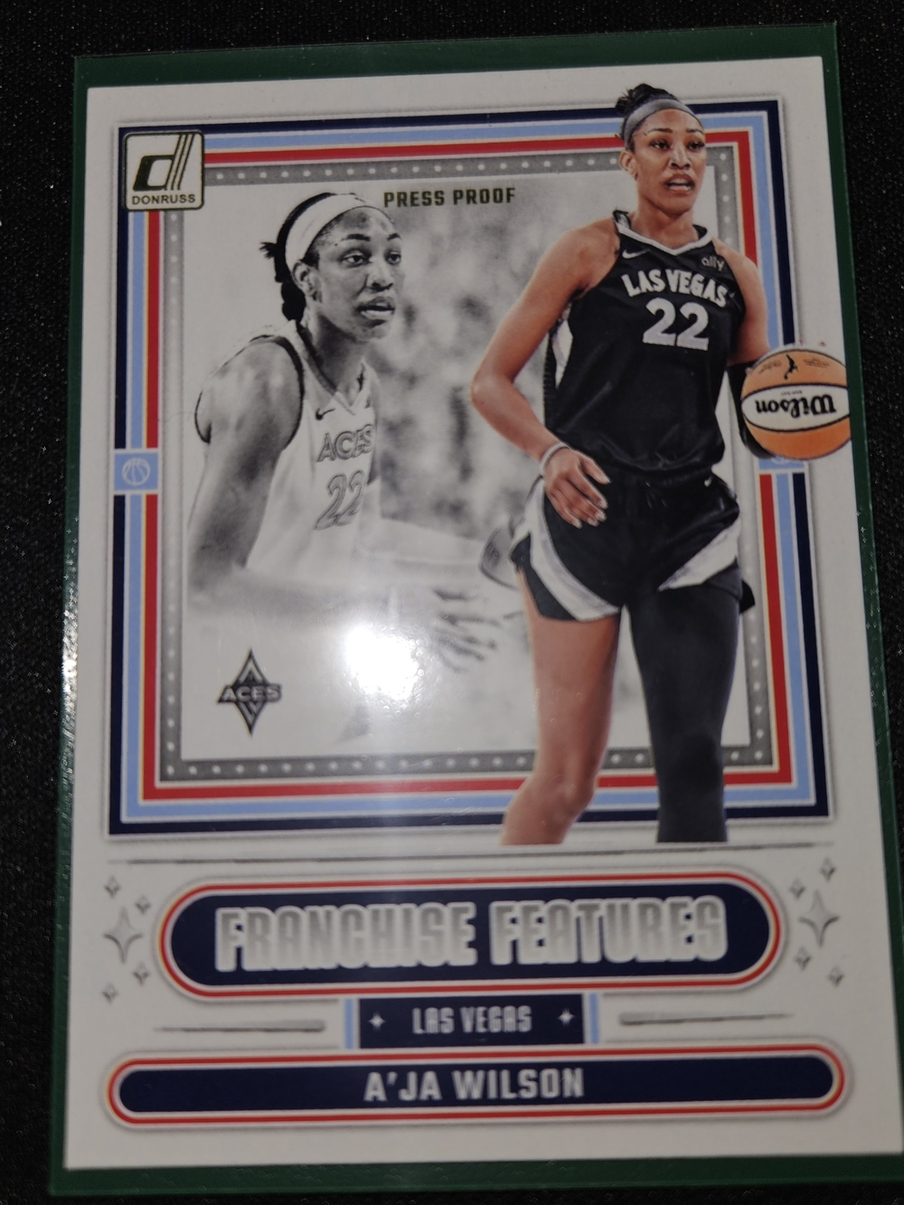 Panini A'ja Wilson Basketball Card - Red/Blue/Gold